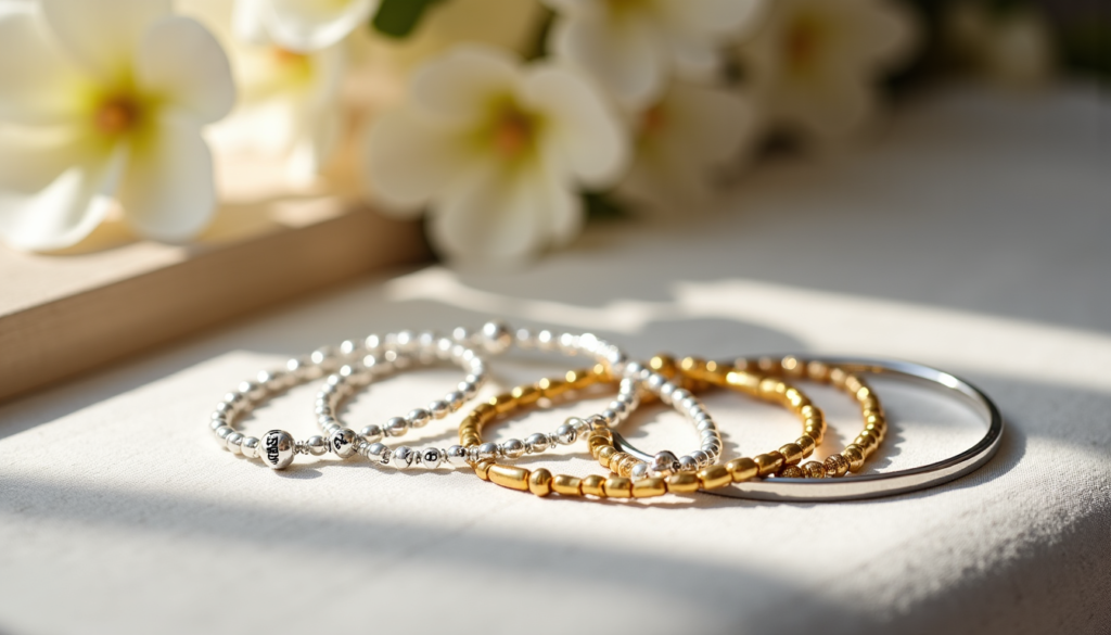 Bijoux gravés pour mamie : découvrez nos idées de bracelets et colliers en argent et plaqué or